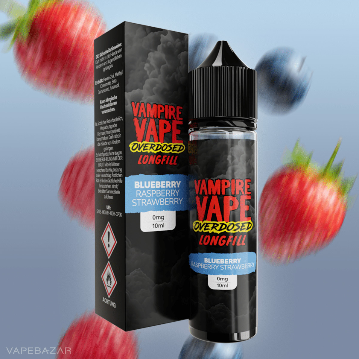 Vampire Vape Overdosed Blueberry Raspberry Strawberry 2 | Vapebazar Vampire Vape Overdosed -Blueberry Raspberry Strawberry-2