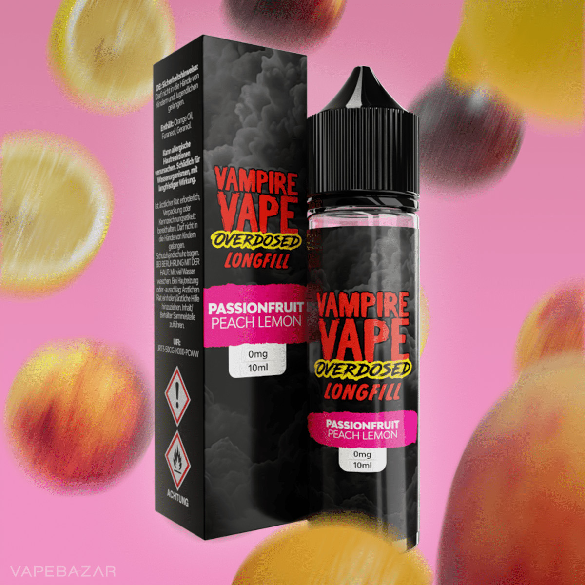 Vampire Vape Overdosed PAssionfruit Peach Lemon 2 | Vapebazar Vampire Vape Overdosed - Passionfruit Peach Lemon-2