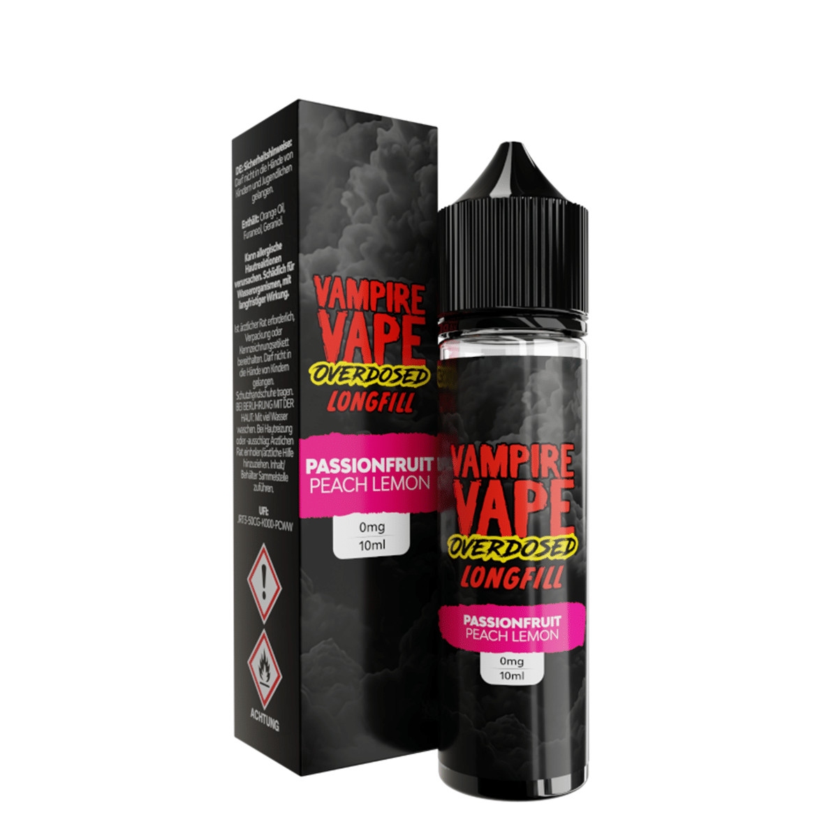 Vampire Vape Overdosed PAssionfruit Peach Lemon | Vapebazar Vampire Vape Overdosed Longfill - Blueberry Raspberry Strawberry 10Ml