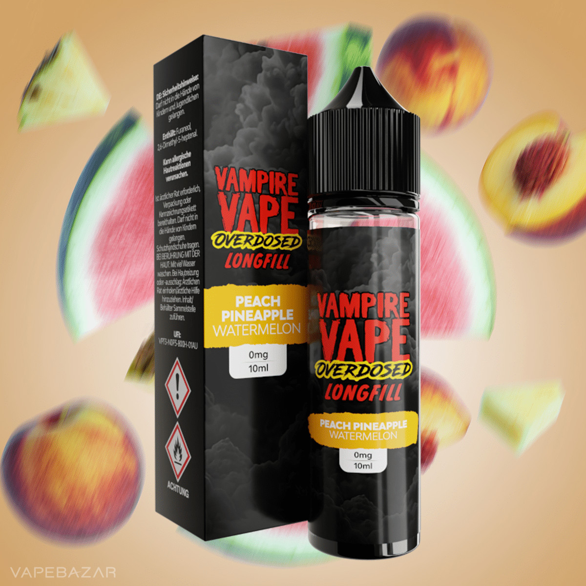 Vampire Vape Overdosed Peach Pineapple Watermelon 2 | Vapebazar Vampire Vape Overdosed - Peach Pineapple Watermelon-2