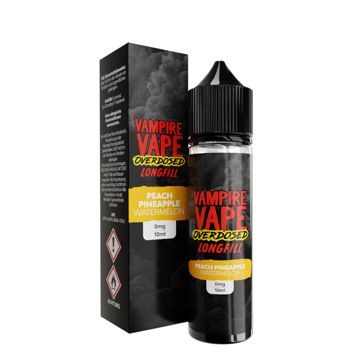 Vampire Vape Overdosed Peach Pineapple Watermelon | Vapebazar Vampire Vape Overdosed Longfill - Blueberry Raspberry Strawberry 10Ml