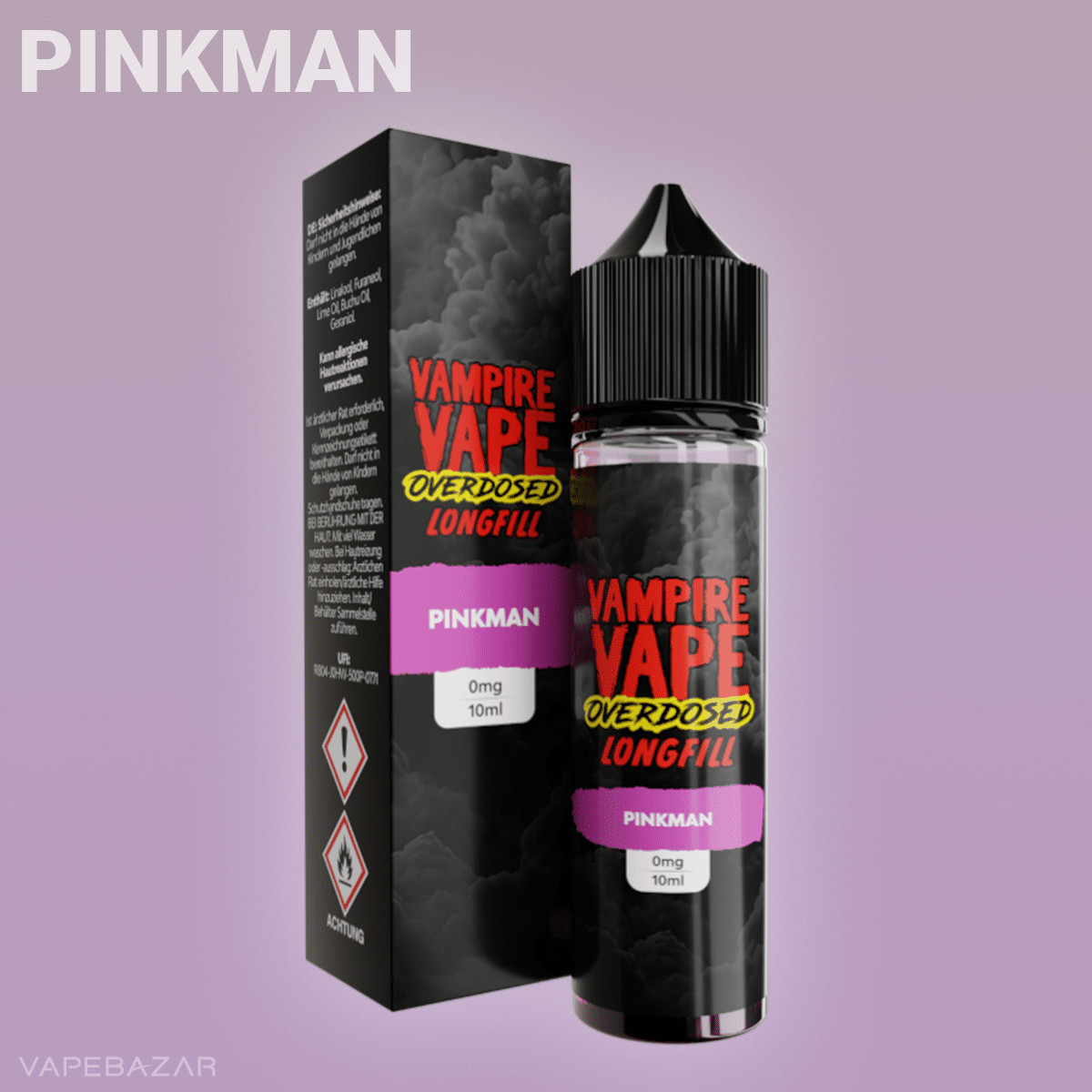 Vampire Vape Overdosed Pinkman 1 | Vapebazar Vampire Vape Overdosed Longfill - Blueberry Raspberry Strawberry 10Ml