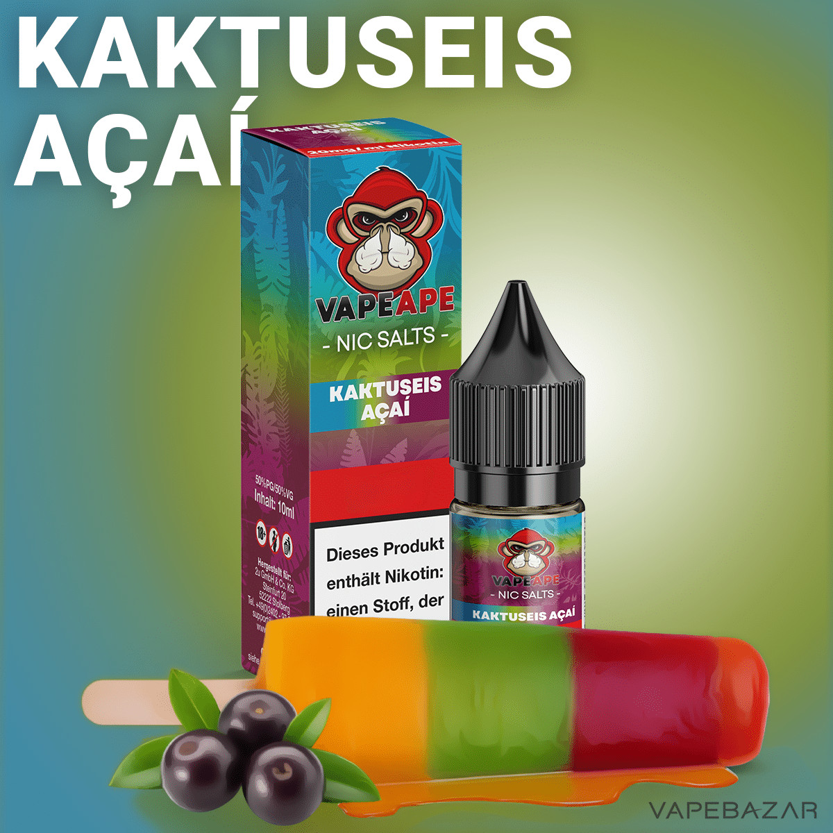 VapeApe Kaktuseis Acai | Vapebazar Vapeape - Kaktuseis Acai