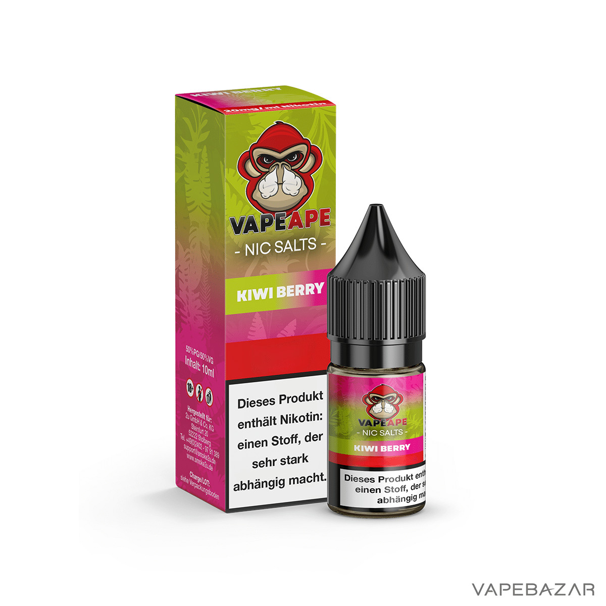 VapeApe Kiwi Berry 3 | Vapebazar Vapeape - Apple Acai - Nic Salts