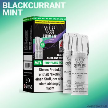 Al Fakher Pods Crown Bar 600 Pods - Blackcurrant Mint-1