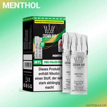 Al Fakher Pods Crown Bar 600 Pods - Menthol-1