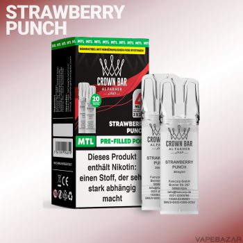 Al Fakher Pods Crown Bar 600 Pods - Strawberry Punch-1