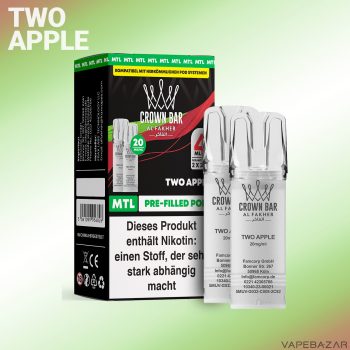 Al Fakher Pods Crown Bar 600 Pods - Two Apple-1