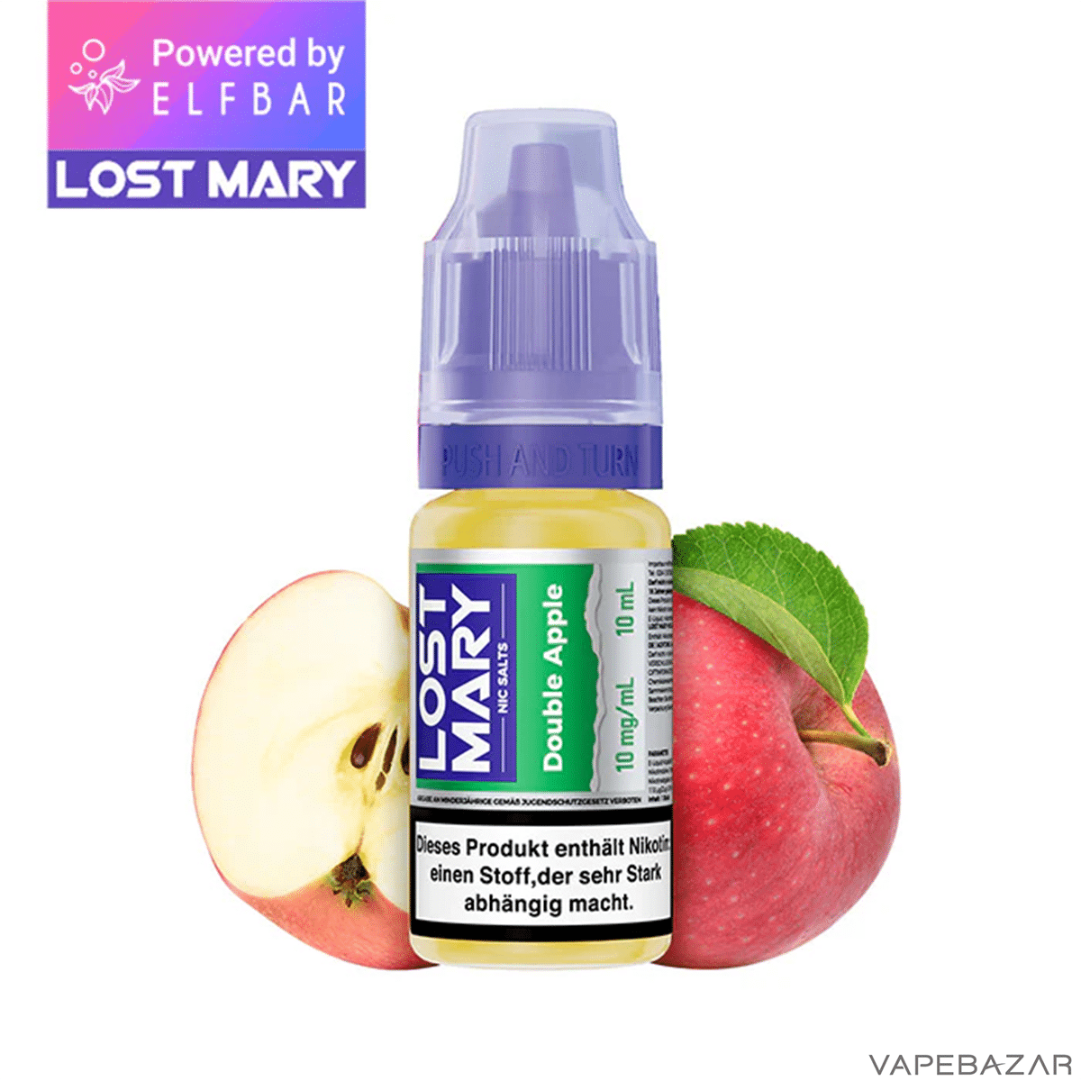 Elfbar Lost Mary Liquid NicSalt Double Apple | Vapebazar Lost Mary Nicsalt - Double Apple