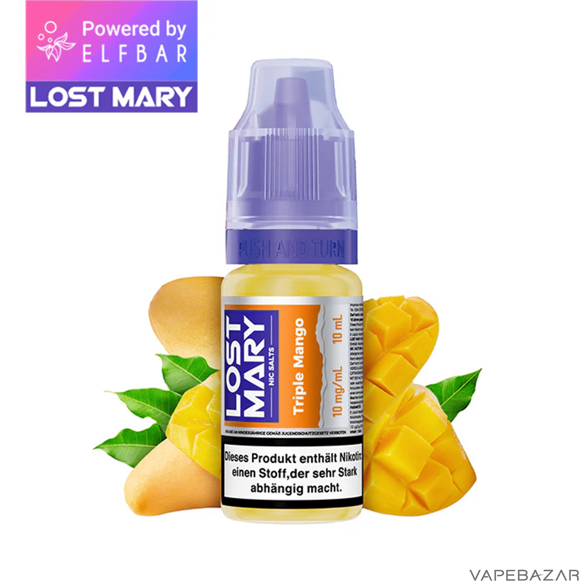 Elfbar Lost Mary Liquid NicSalt Triple Mango | Vapebazar Lost Mary Nicsalt - Triple Mango
