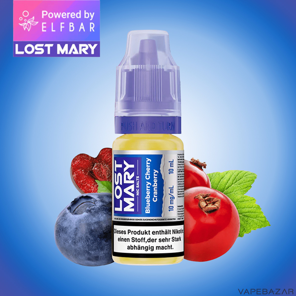 Elfbar Lost Mary NicSalt Blueberry Cherry Cranberry 1 | Vapebazar Elfbar Lost Mary Nicsalt - Blueberry Cherry Cranberry-1