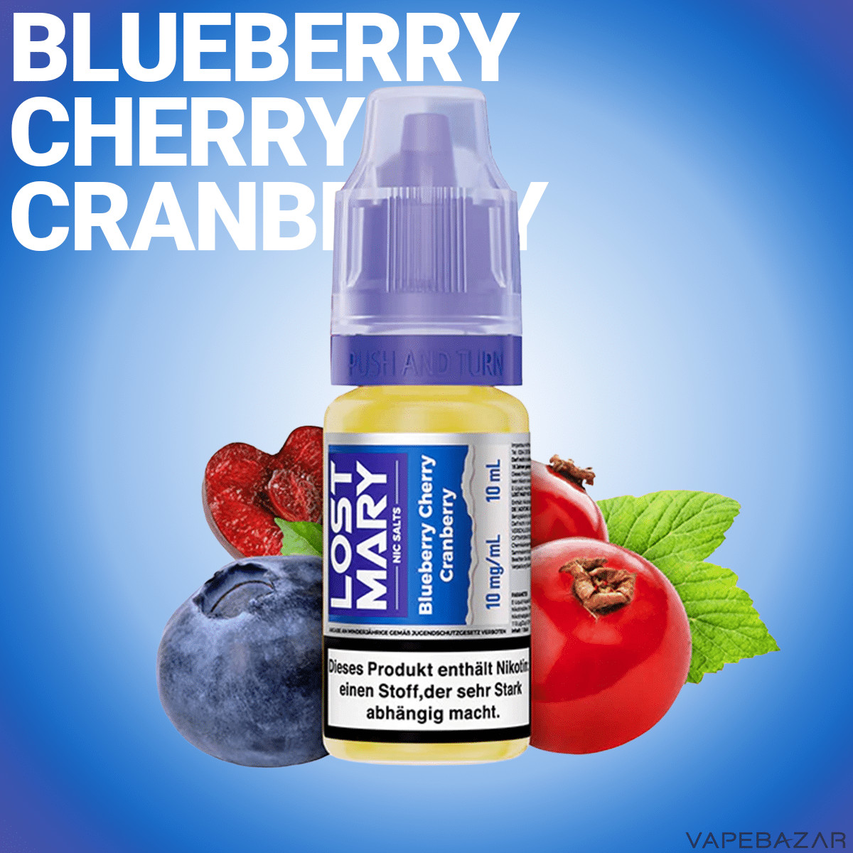 Elfbar Lost Mary NicSalt Blueberry Cherry Cranberry | Vapebazar Lost Mary Nicsalt - Blueberry Cherry Cranberry – Bild 2