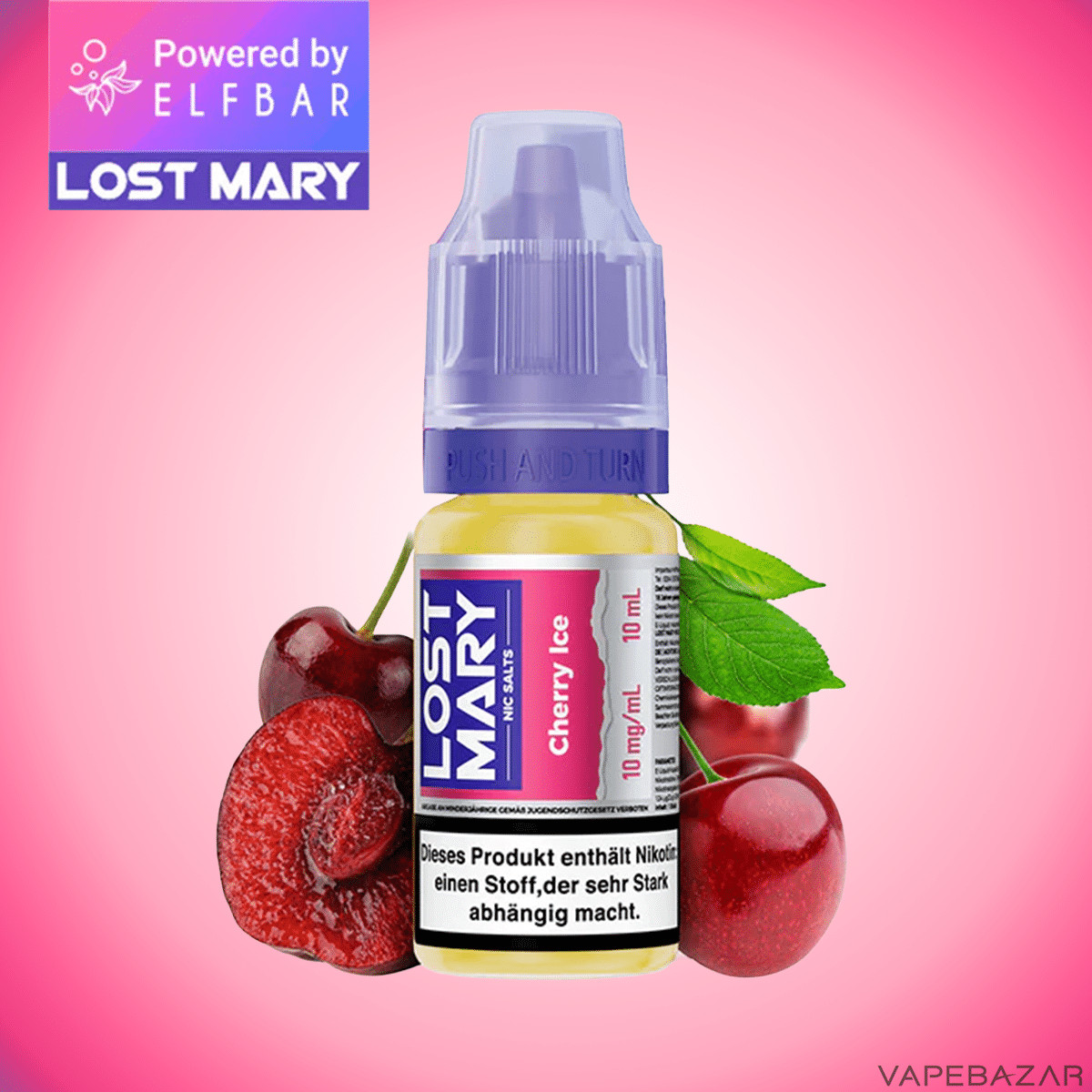 Elfbar Lost Mary NicSalt Cherry Ice 1 | Vapebazar Elfbar Lost Mary Nicsalt - Cherry Ice-1