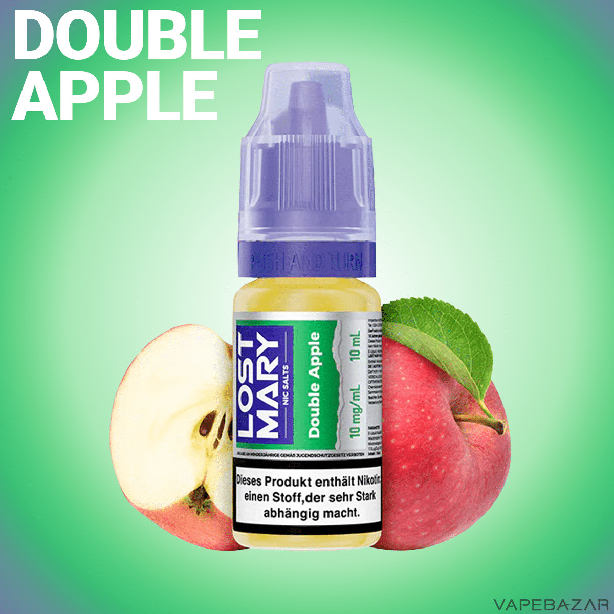 Elfbar Lost Mary NicSalt Double Apple | Vapebazar Elfbar Lost Mary Nicsalt - Double Apple