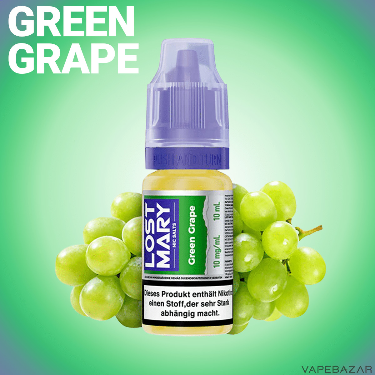 Elfbar Lost Mary NicSalt Green Grape | Vapebazar Elfbar Lost Mary Nicsalt - Green Grape