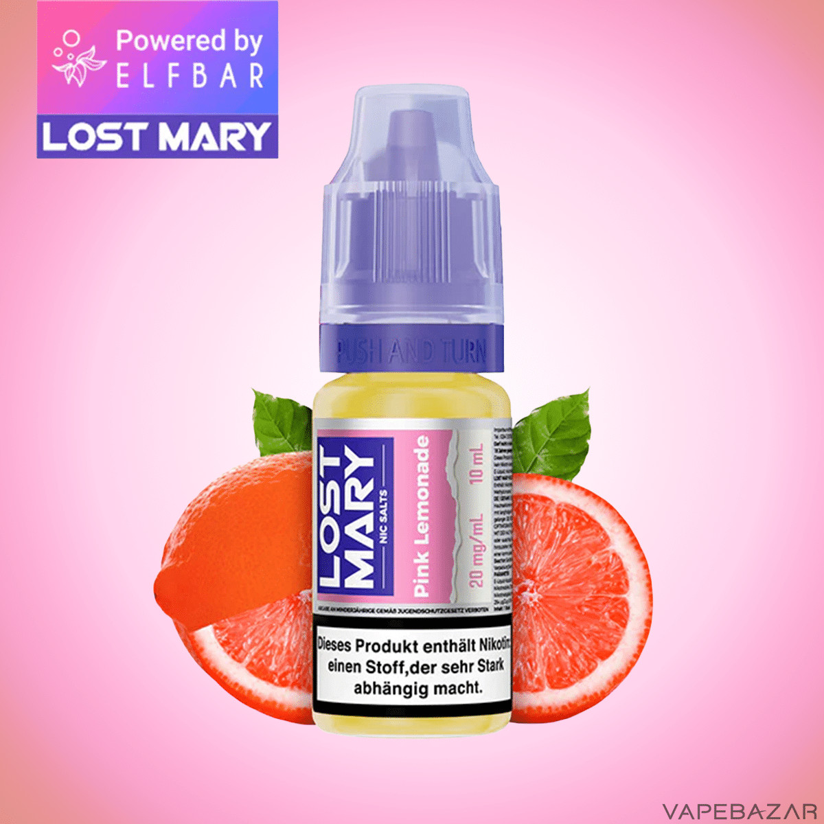 Elfbar Lost Mary NicSalt Pink Lemonade 1 | Vapebazar Elfbar Lost Mary Nicsalt - Pink Lemonade-1