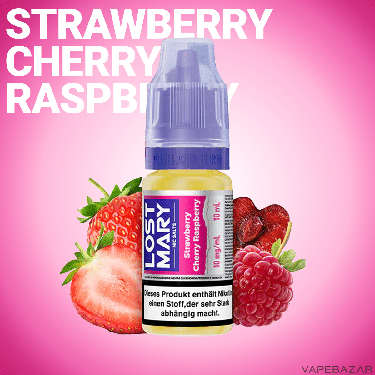 Elfbar Lost Mary NicSalt Strawberry Cherry Raspberry | Vapebazar Lost Mary Nicsalt - Strawberry Cherry Raspberry – Bild 2