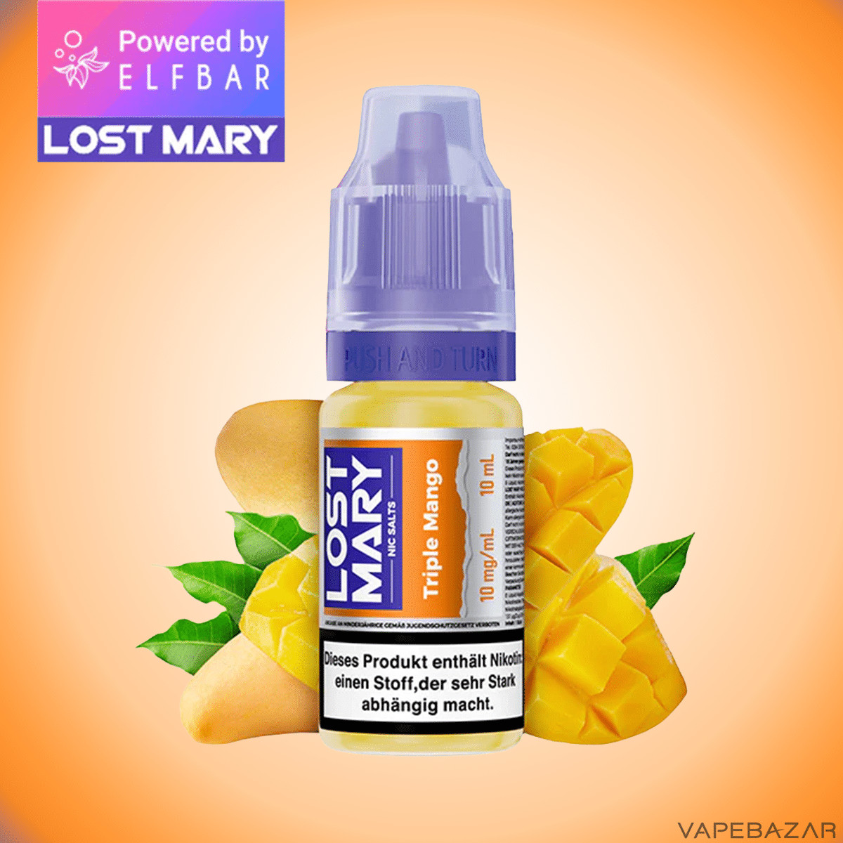 Elfbar Lost Mary NicSalt Triple Mango 1 | Vapebazar Elfbar Lost Mary Nicsalt - Triple Mango-1