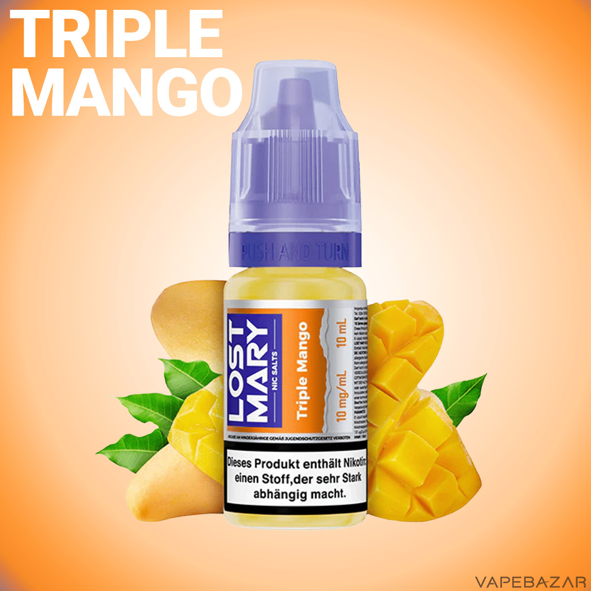 Elfbar Lost Mary NicSalt Triple Mango | Vapebazar Lost Mary Nicsalt - Triple Mango