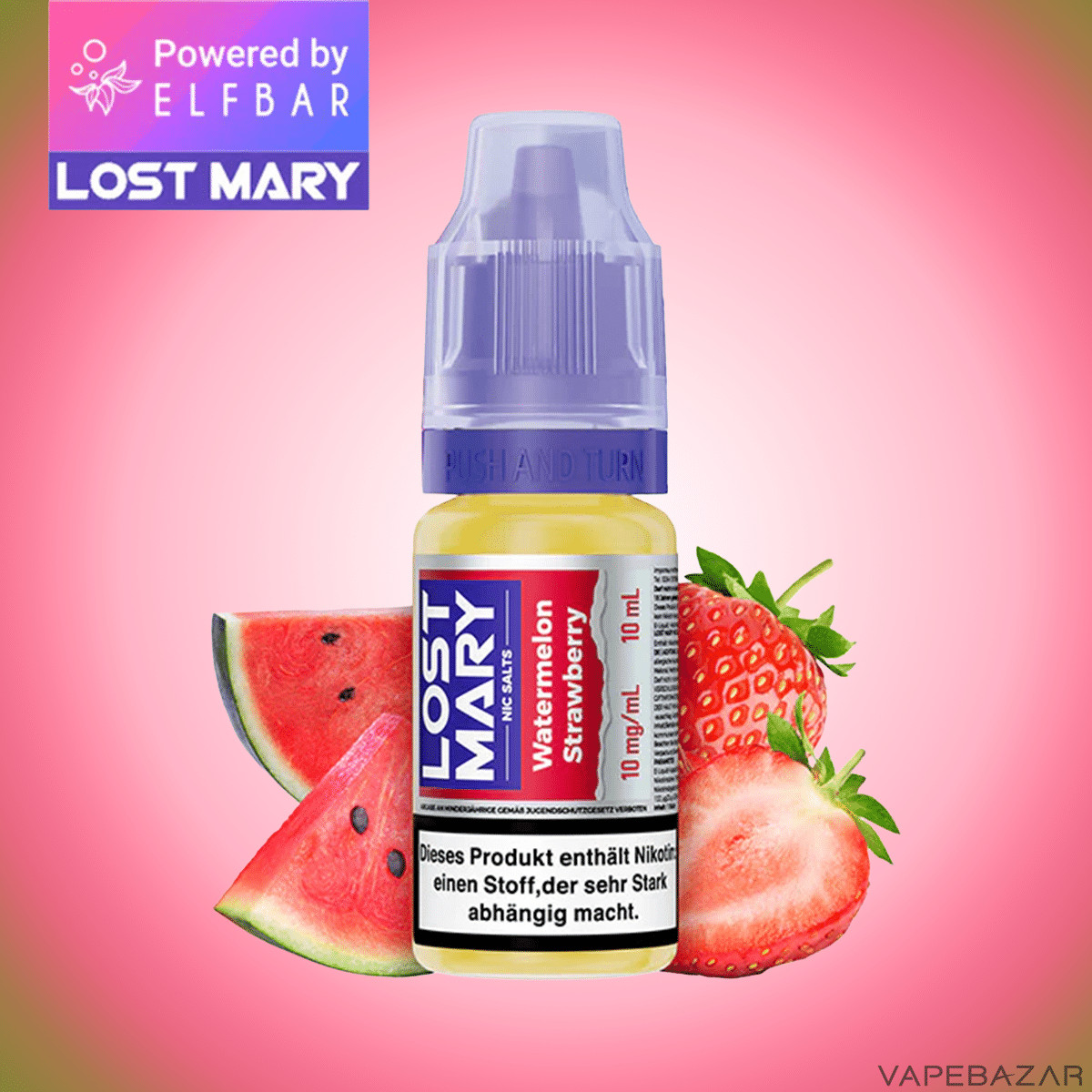Elfbar Lost Mary NicSalt Watermelon Strawberry 1 | Vapebazar Elfbar Lost Mary Nicsalt - Watermelon Strawberry-1