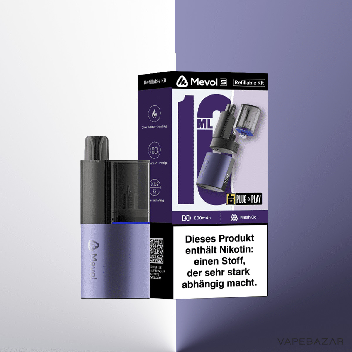 Mevol Refillable Kit Purple | Vapebazar Mevol Refillable Kit Purple
