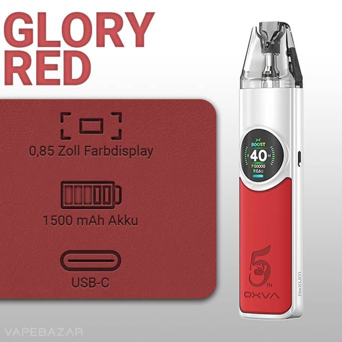 OXVA NeXlim Pod Kit - Glory Red | VAPEBAZAR