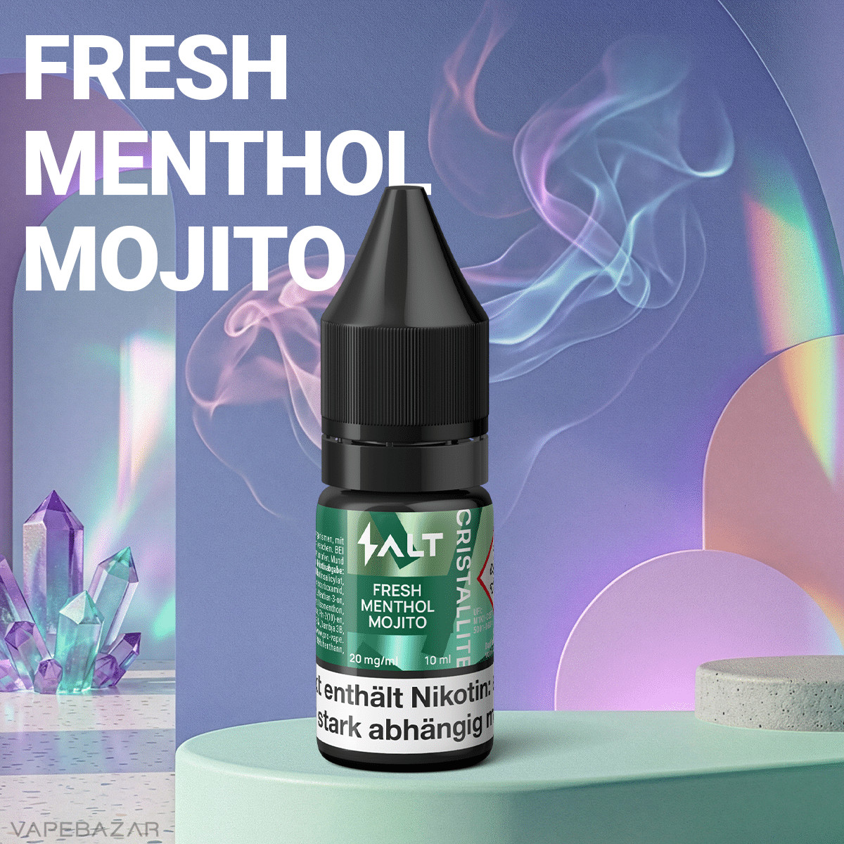 Salt Cristallite Liquid Fresh Menthol Mojito 1 | Vapebazar Salt Cristallite Liquid - Fresh Menthol Mojito – Bild 2