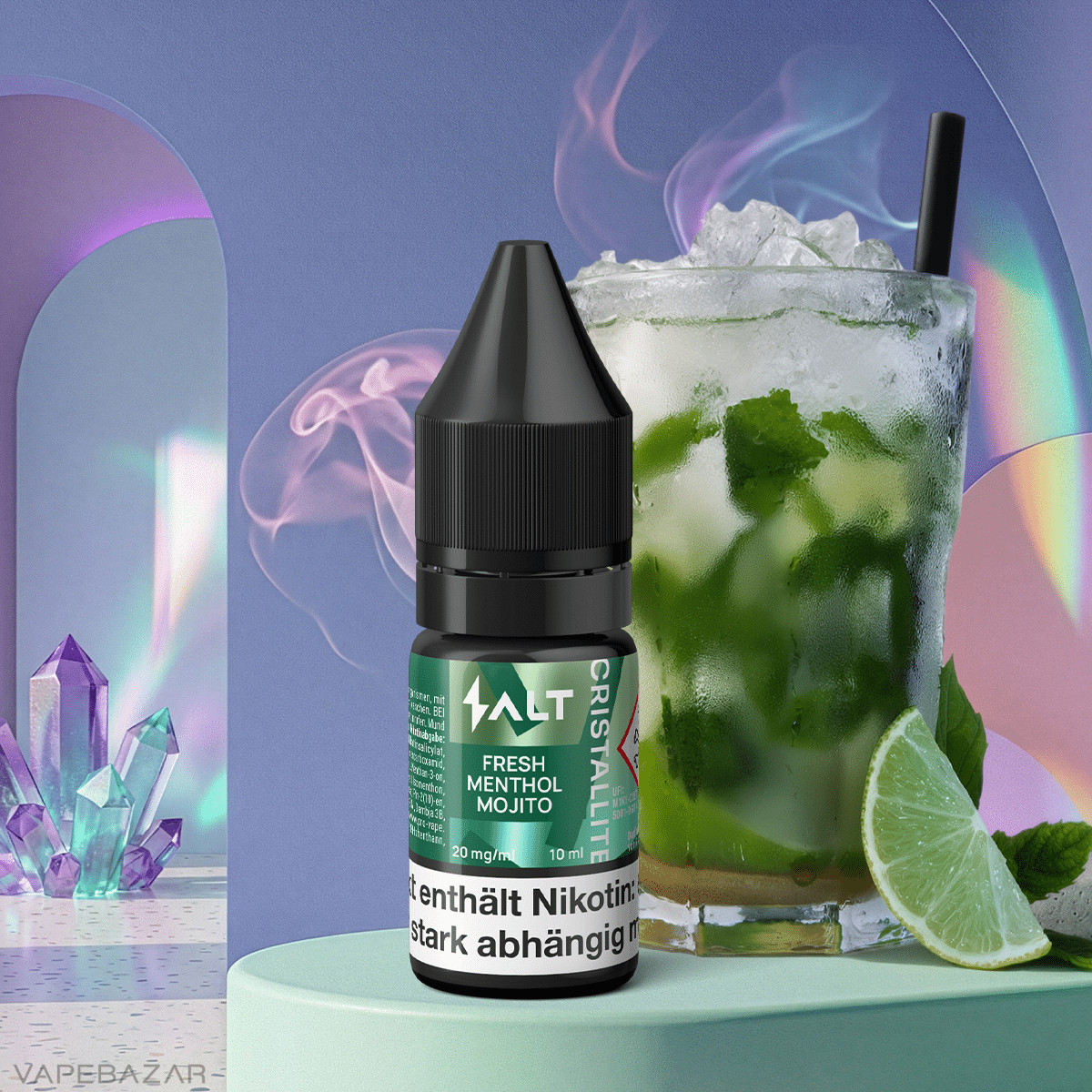 Salt Cristallite Liquid Fresh Menthol Mojito 2 | Vapebazar Salt Cristallite Liquid - Fresh Menthol Mojito-2