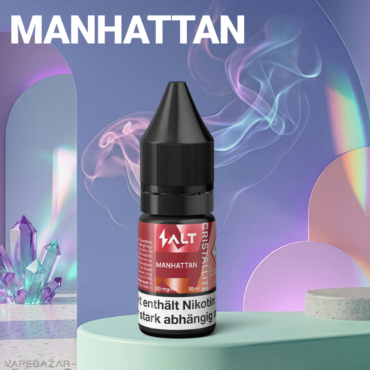Salt Cristallite Liquid Manhattan 1 | Vapebazar Salt Cristallite Liquid - Manhattan