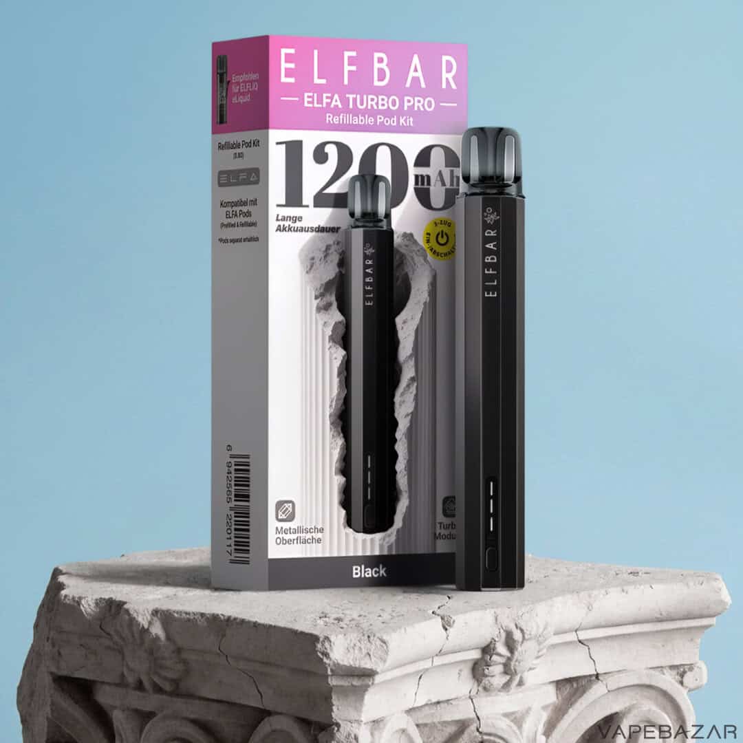 ELFA Turbo Pro Kit Black 1 | Vapebazar Elfa Turbo Pro Kit - Black
