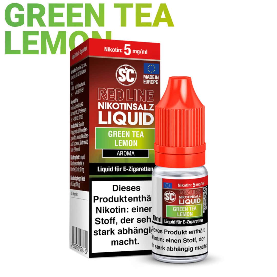 SC Red Line Nikotinsalz Liquid - Green Tea Lemon