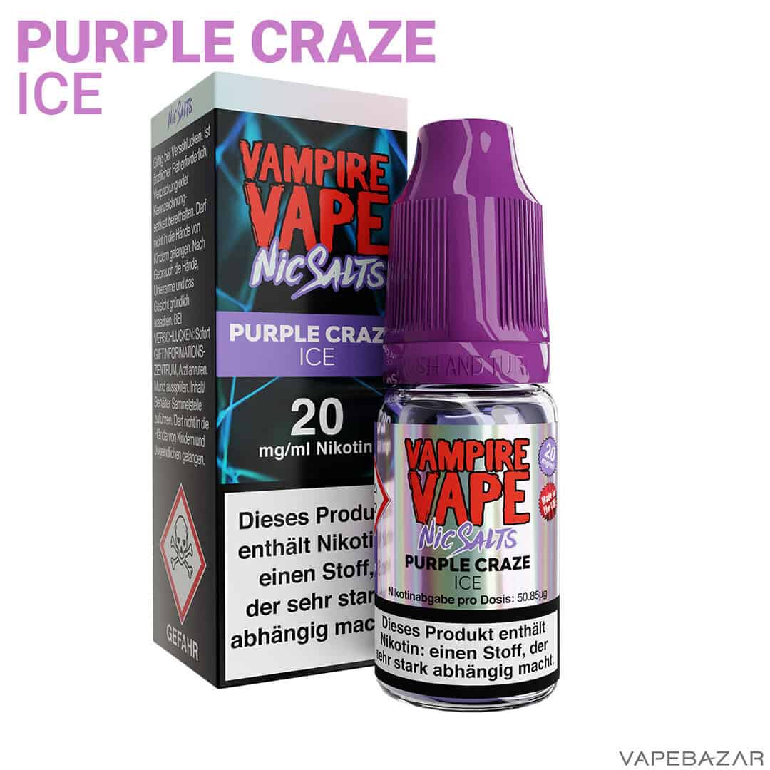 Vampire Vape Nic Salts Purple Craze Ice 2 | Vapebazar Vampire Vape Nic Salts - Purple Craze Ice