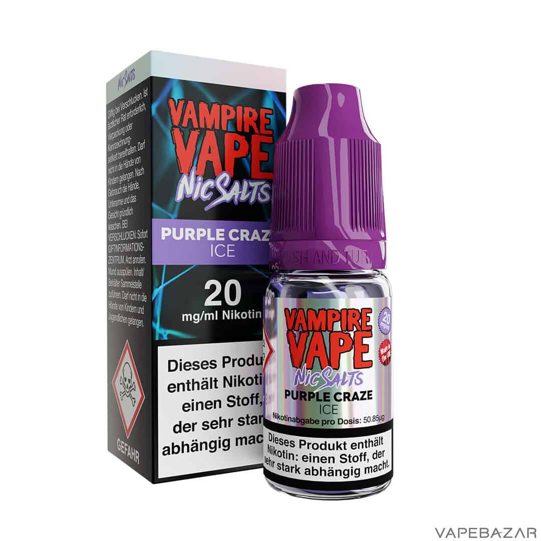 Vampire Vape Nic Salts Purple Craze Ice 3 | Vapebazar Vampire Vape Nic Salts - Purple Craze Ice