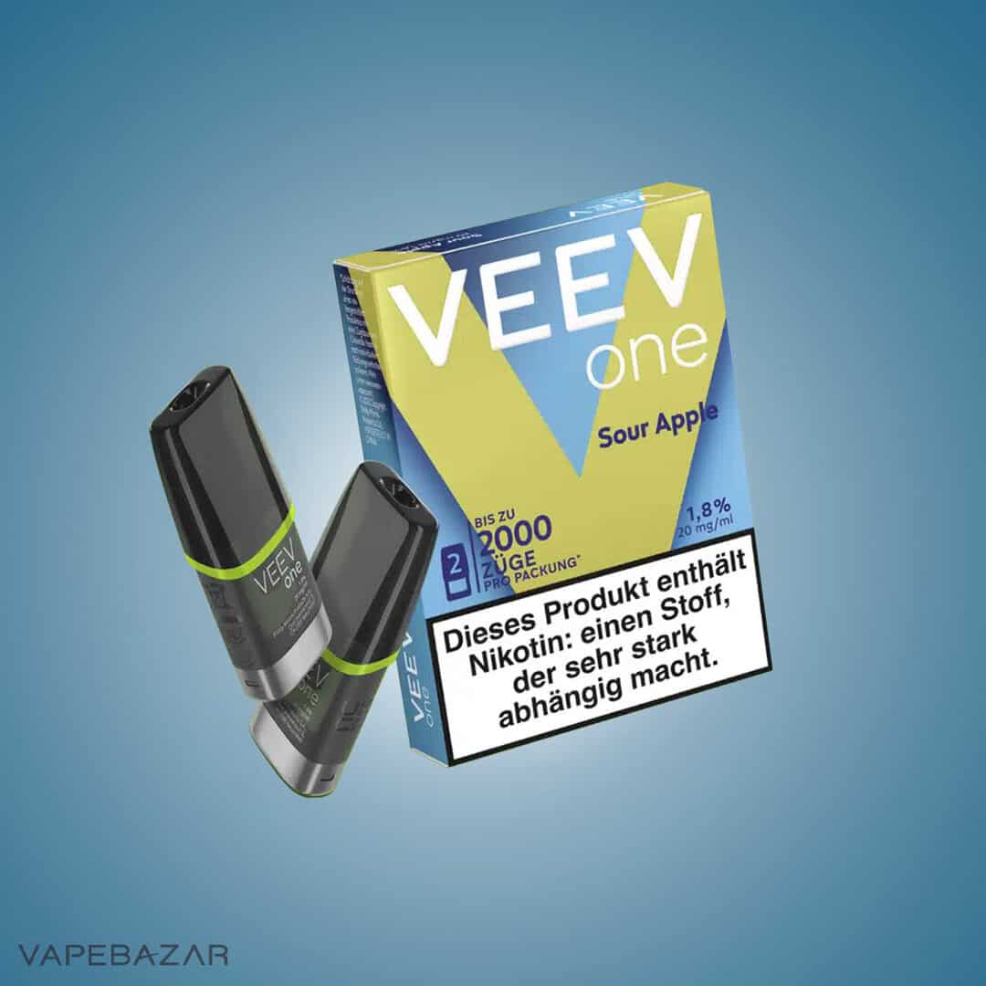 Veev One Sour Apple 2 | Vapebazar Veev One Pods - Green Mint (2Er Pack)