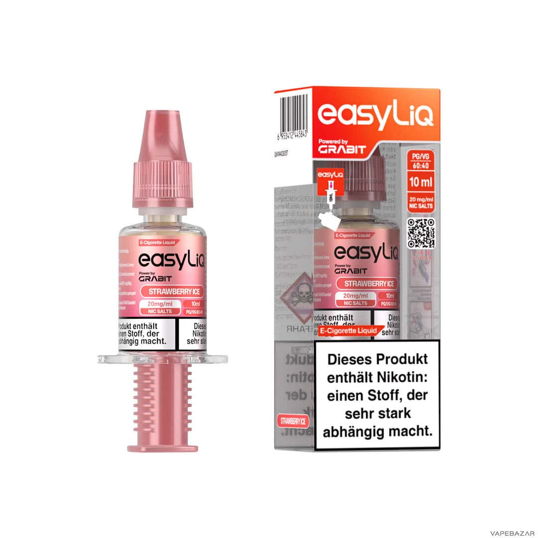strawberry ice2 Easyliq | Vapebazar Easyliq - Strawberry Ice Liquid - Bei Vapebazar Günstig Kaufen
