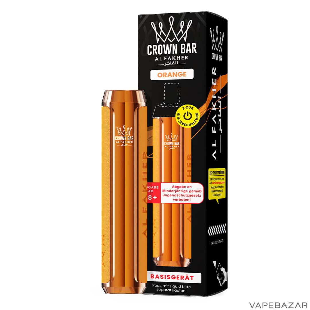 Crown Bar Al Fakher Orange 3 | Vapebazar Crown Bar Al Fakher - Orange 2