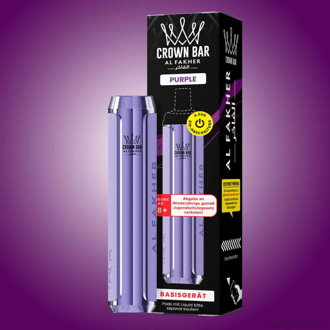 Crown Bar Al Fakher Purple 2 | Vapebazar Crown Bar Al Fakher - Purple 2