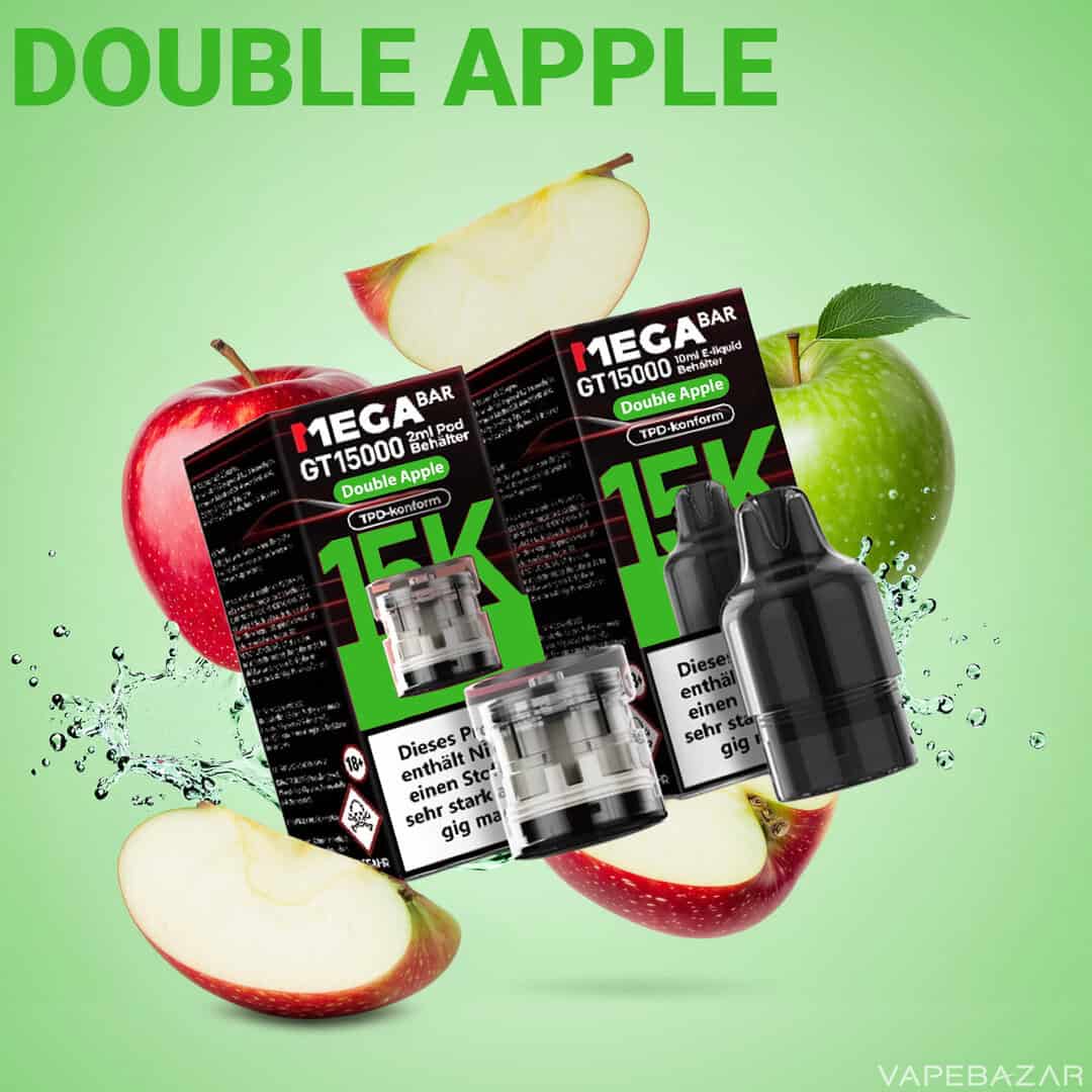 MegaBar GT15000 Double Apple | Vapebazar Megabar Gt15000 Double Apple