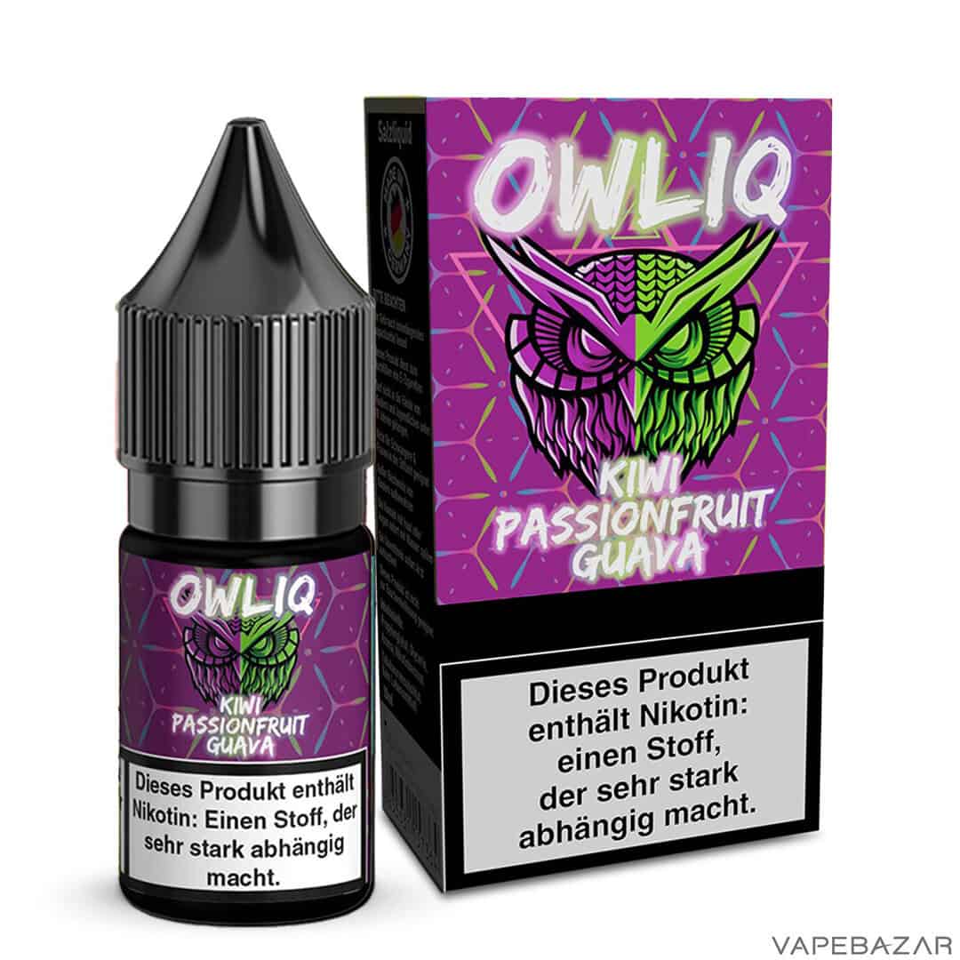 Owliq Kiwi Passionfruit Guava 1 | Vapebazar Owliq-Kiwi-Passionfruit-Guava-10Mg-Jetzt-Online-Kaufen