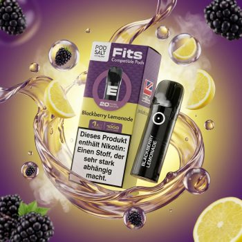 Pod Salt Fits Pods Blackberry Lemonade 20mg/ml 3er Pack – ELFA kompatibler Prefilled Pod