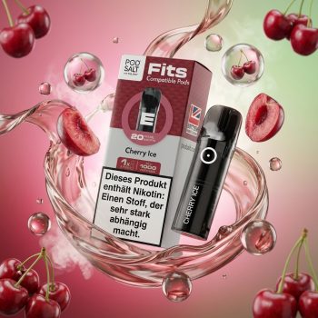 Pod Salt Fits Pods Cherry Ice 20mg/ml 3er Pack – ELFA kompatibler Prefilled Pod