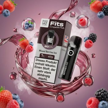 Pod Salt Fits Pods Mixed Berries Ice 20mg/ml 3er Pack – ELFA kompatibler Prefilled Pod