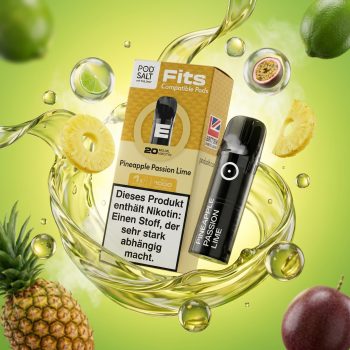 Pod Salt Fits Pods Pineapple Passion Lime 20mg/ml 3er Pack – ELFA kompatibler Prefilled Pod