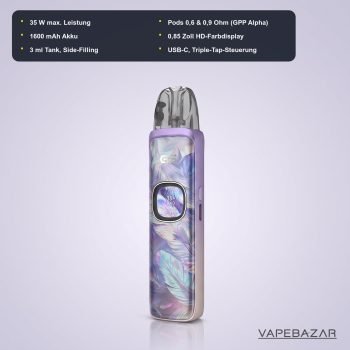 Uwell Caliburn G5 Aurora Feathers – technische Daten und Specs