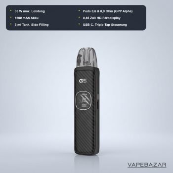 Uwell Caliburn G5 Black Carbon – technische Daten und Specs