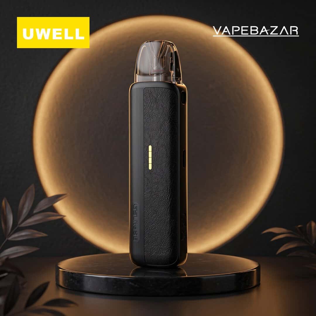 uwell caliburn g5 lite se black leather 01 | Vapebazar Uwell Caliburn G5 Lite Se E-Zigaretten Set Black Leather