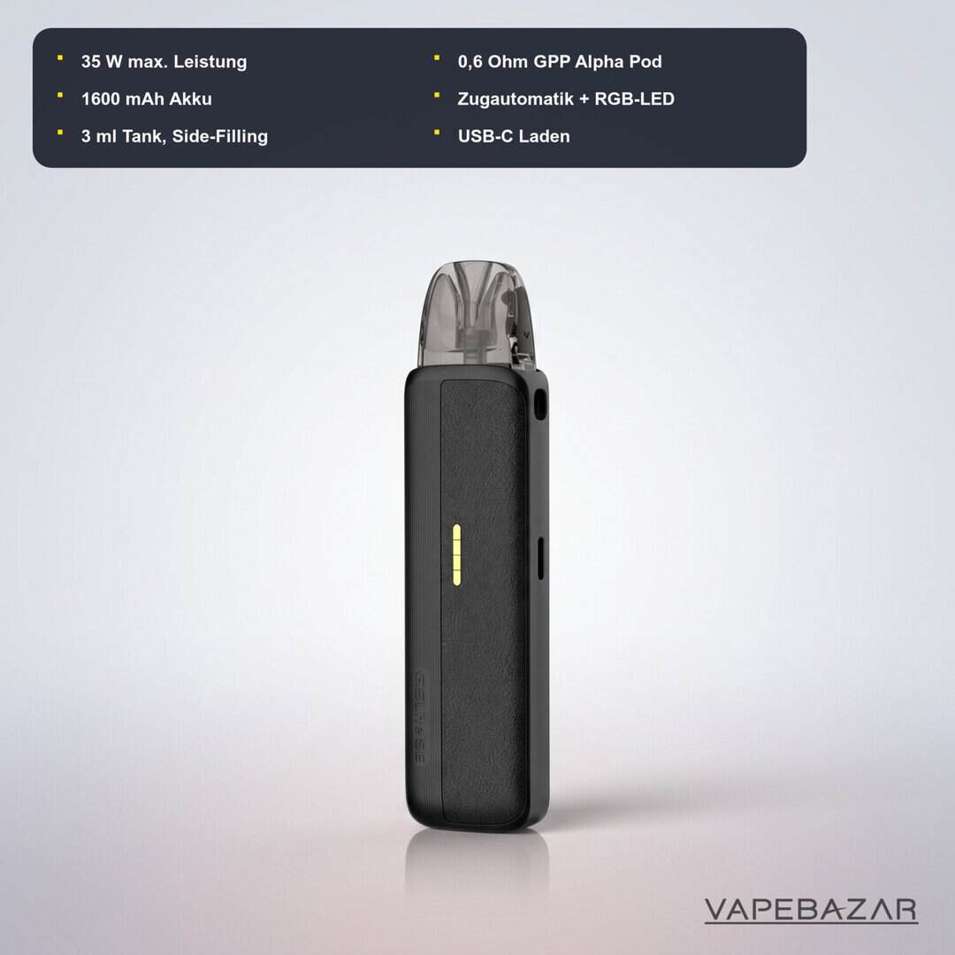 uwell caliburn g5 lite se black leather 02 | Vapebazar Uwell Caliburn G5 Lite Se Black Leather Technische Daten