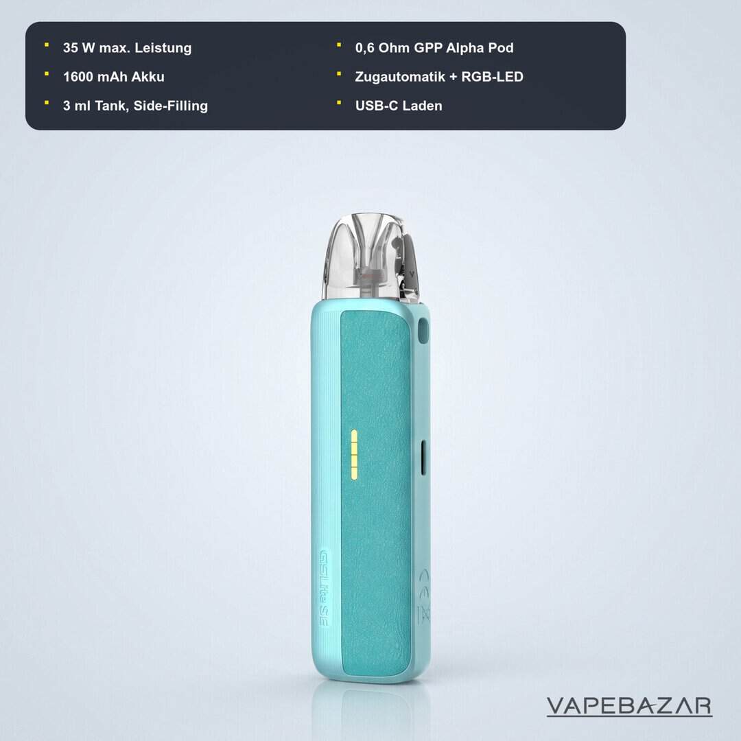 uwell caliburn g5 lite se blue leather 02 | Vapebazar Uwell Caliburn G5 Lite Se Blue Leather Technische Daten