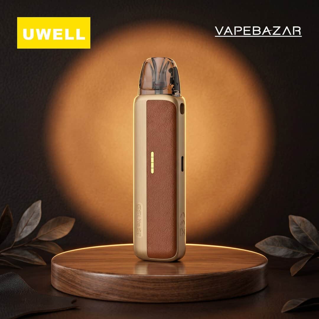 uwell caliburn g5 lite se brown leather 01 | Vapebazar Uwell Caliburn G5 Lite Se E-Zigaretten Set Brown Leather