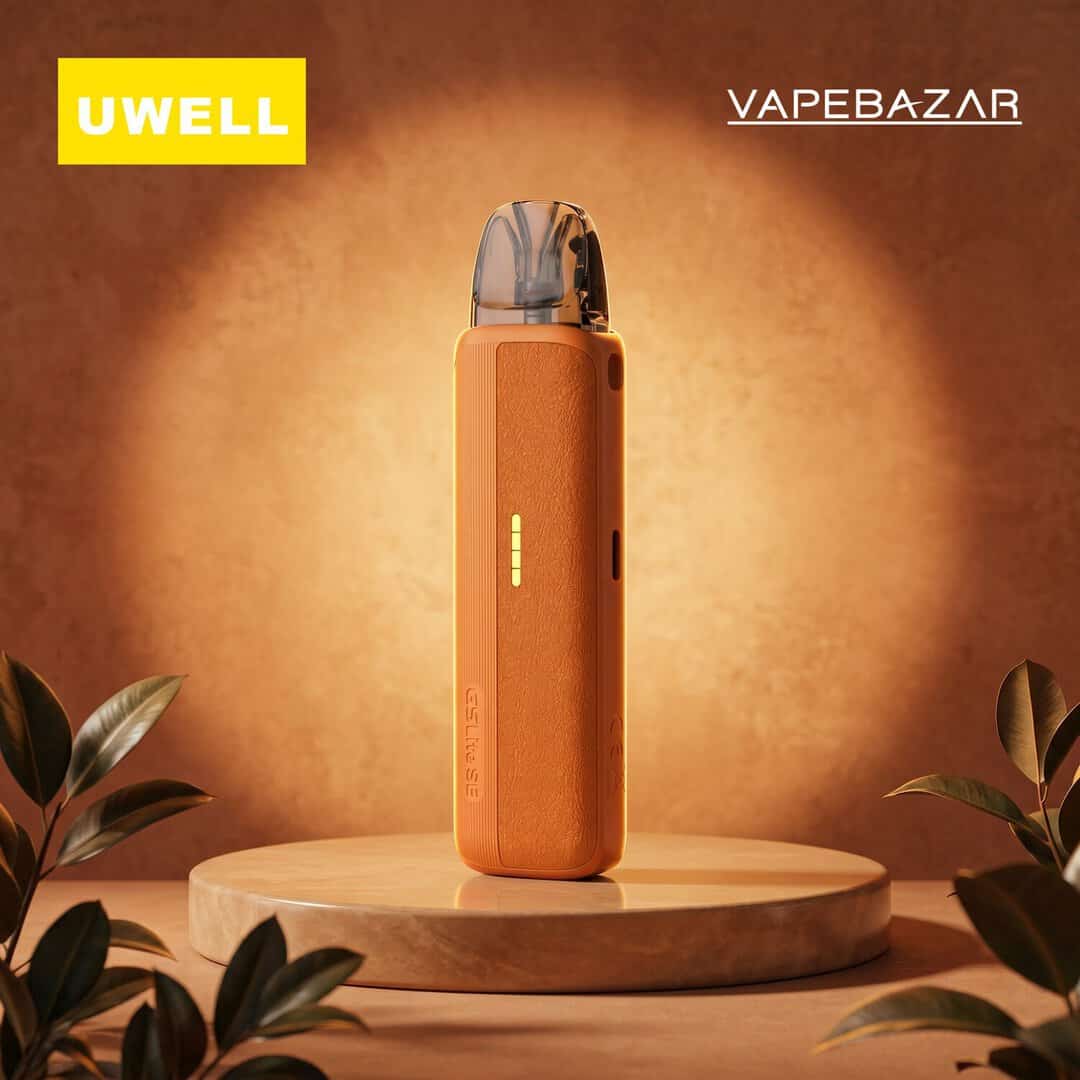 uwell caliburn g5 lite se orange leather 01 | Vapebazar Uwell Caliburn G5 Lite Se E-Zigaretten Set Orange Leather